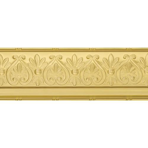 Armstrong Ceilings Metallaire Floral Cornice 4-ft Chrome Metal Crown Ceiling Grid Trim - Super Arbor
