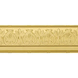 Armstrong Ceilings Metallaire Floral Cornice 4-ft Chrome Metal Crown Ceiling Grid Trim - Super Arbor