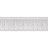 Armstrong Ceilings Metallaire Floral Cornice 4-ft Chrome Metal Crown Ceiling Grid Trim - Super Arbor