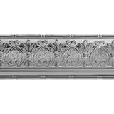 Armstrong Ceilings Metallaire Floral Cornice 4-ft Chrome Metal Crown Ceiling Grid Trim - Super Arbor