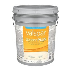 Valspar SeasonPlus Extra White Flat Exterior Tintable Paint (Actual Net Contents: 620-fl oz) - Super Arbor
