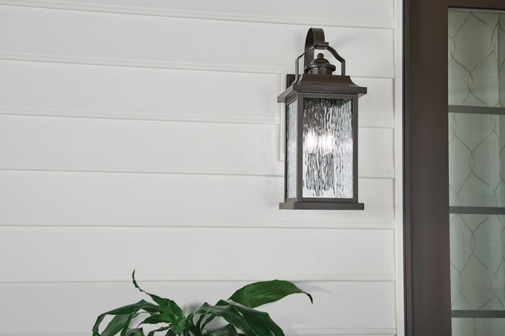 Kichler Linford 22.25-in H Olde Bronze Candelabra Base (E-12) Outdoor Wall Light