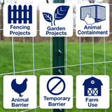 IRONRIDGE 100-Ft x 4-Ft 14-Gauge Gray Steel Welded Wire Fence