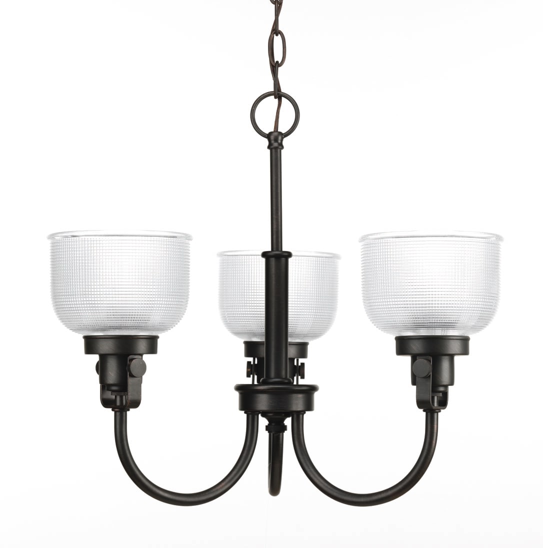 Progress Lighting Archie 3-Light Bronze Transitional Chandelier