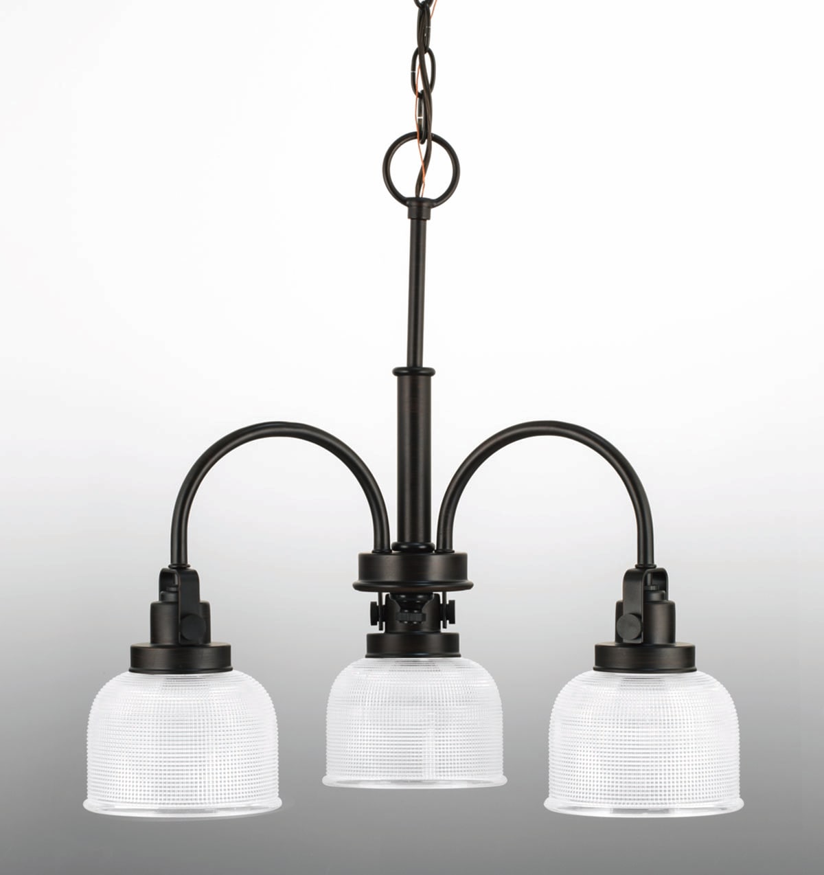Progress Lighting Archie 3-Light Bronze Transitional Chandelier