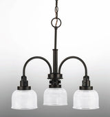 Progress Lighting Archie 3-Light Bronze Transitional Chandelier