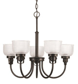 Progress Lighting Archie 5-Light Bronze Transitional Chandelier