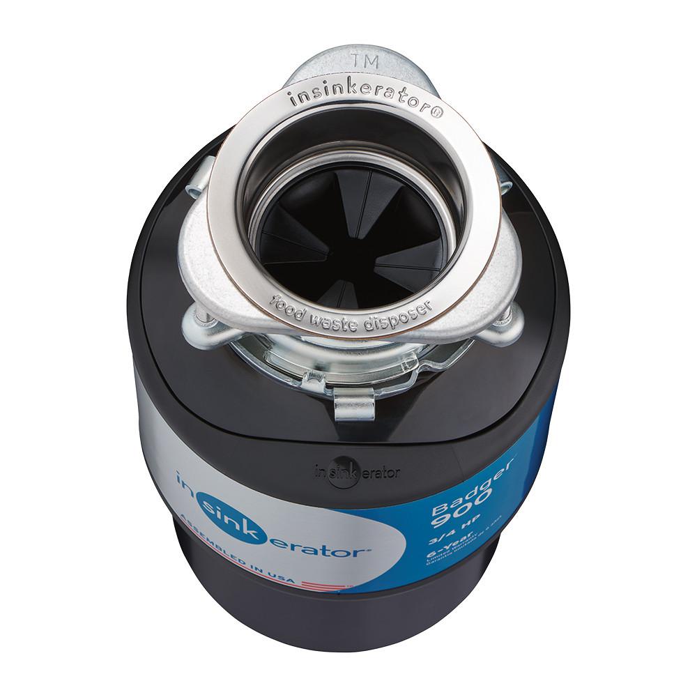 InSinkErator Badger 900 3/4 HP Continuous Feed Garbage Disposal with Power Cord Kit Included - Super Arbor