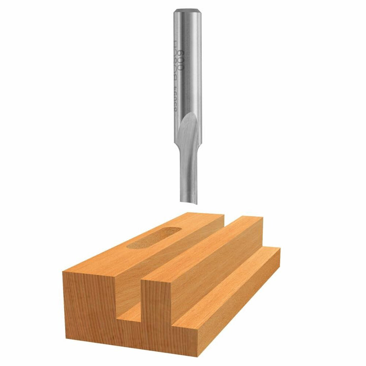 Bosch 1/8-in High-Speed Steel Straight Router Bit, 1/4-in Shank