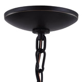 Project Source Fallsbrook 5-Light Dark Oil-Rubbed Bronze Chandelier, 22.44-in W x 16.54-in H