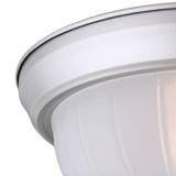 Project Source 6-Pack 10-in Painted Brushed Nickel Traditional Flush Mount Ceiling Light with Frosted Glass