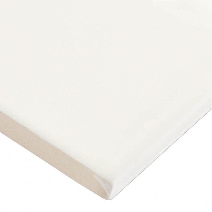 Midland Vanilla 3 in. x 12 in. Glazed Ceramic Subway Tile Sample