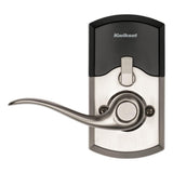 917 SmartCode Satin Nickel Electronic Single-Cylinder Tustin Door Lever Featuring SmartKey Security - Super Arbor