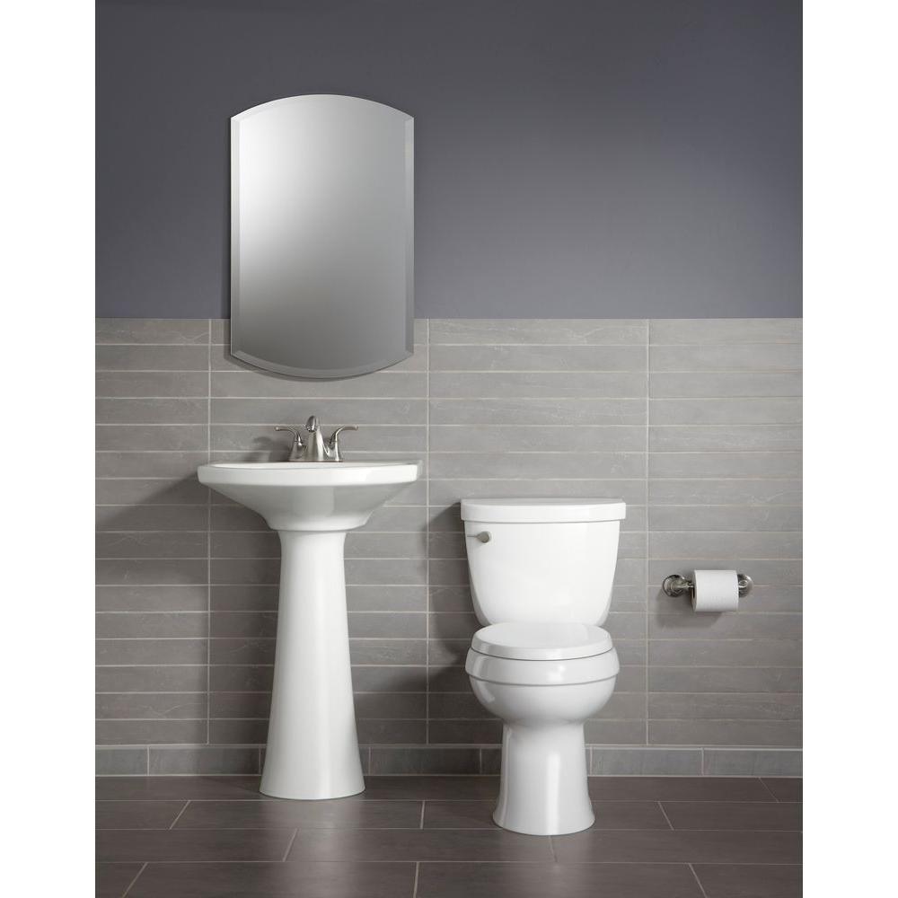 Cimarron Comfort Height 2-Piece 1.28 GPF Single Flush Round Toilet with AquaPiston Flush Technology in White - Super Arbor