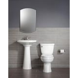 Cimarron Comfort Height 2-Piece 1.28 GPF Single Flush Round Toilet with AquaPiston Flush Technology in White - Super Arbor