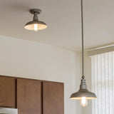 Design House Kimball 11.02-in Coffee Bronze Rustic Incandescent Semi-flush Mount Light - Super Arbor