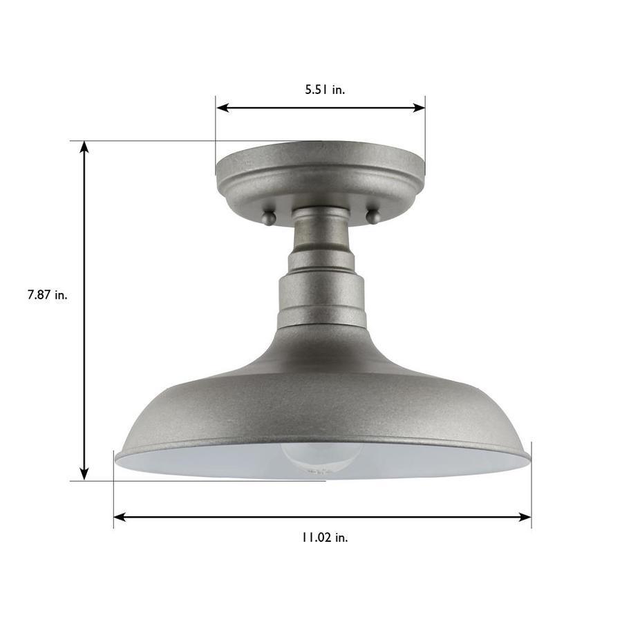 Design House Kimball 11.02-in Coffee Bronze Rustic Incandescent Semi-flush Mount Light - Super Arbor