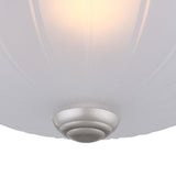 Project Source 6-Pack 10-in Painted Brushed Nickel Traditional Flush Mount Ceiling Light with Frosted Glass