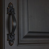 3-1/2 in. Center-to-Center Oil Rubbed Bronze Deco Cabinet Pull (10-Pack) - Super Arbor