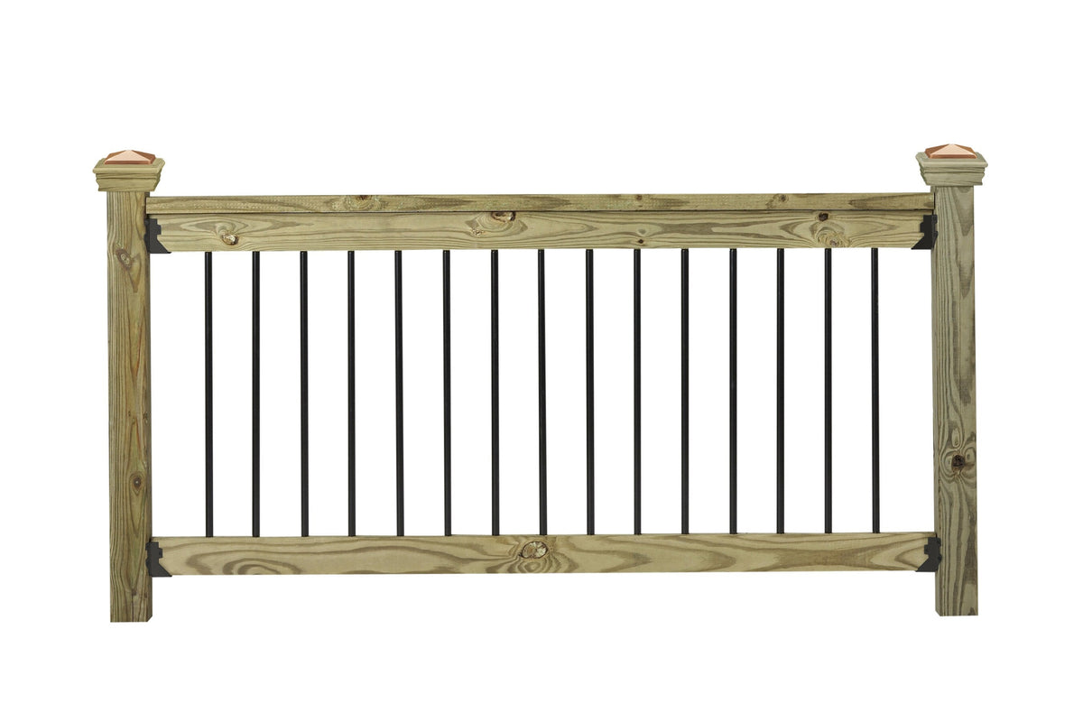 Deckorators 4-in x 4-in Newport High Top Wood Pine Deck Post Cap
