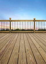Deckorators 4-in x 4-in Newport High Top Wood Pine Deck Post Cap
