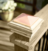 Deckorators 4-in x 4-in Newport High Top Wood Pine Deck Post Cap