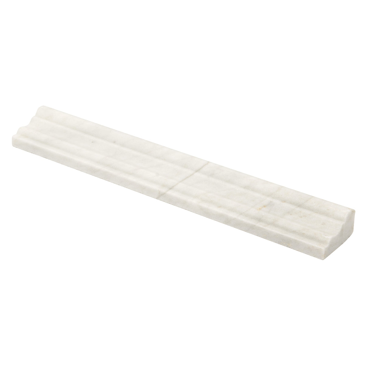 Satori Venatino Natural Stone Marble Chair Rail Tile (2-in x 12-in)