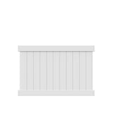 Freedom Hampton 4-ft H x 6-ft W White Privacy Vinyl Fence Panel (Unassembled)