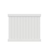 Freedom Hampton 5-ft H x 6-ft W White Privacy Vinyl Fence Panel (Unassembled)