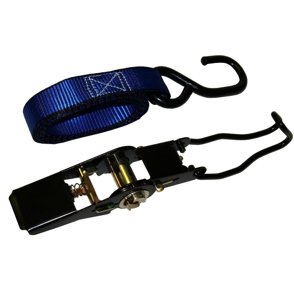 10 ft. x 1 in. 1500 lbs. Ratchet Tie Down Strap (4-Pack) - Super Arbor