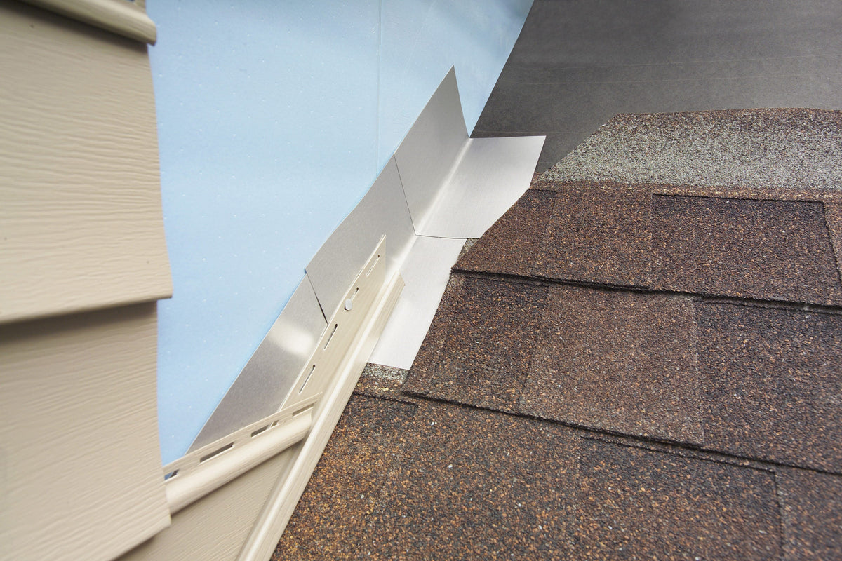 Amerimax 4-in x 8-in Silver Aluminum Step Flashing, 29-Gauge