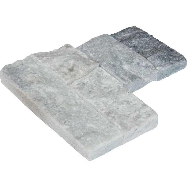 MSI Alaska Gray Ledger Corner 6 in. x 6 in. x 6 in. Natural Marble Wall Tile (2.5 sq. ft. / case)