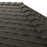 GAF Ridglass Premium Hip & Ridge Cap Shingles, Charcoal, 10-in Width, 31 Lin. Ft. per Bundle/Box (04GARG10CH)