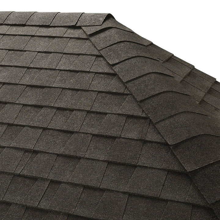 GAF Seal-A-Ridge AS Charcoal Algae-Resistant Hip & Ridge Roof Shingles, 25 Linear Ft per Bundle