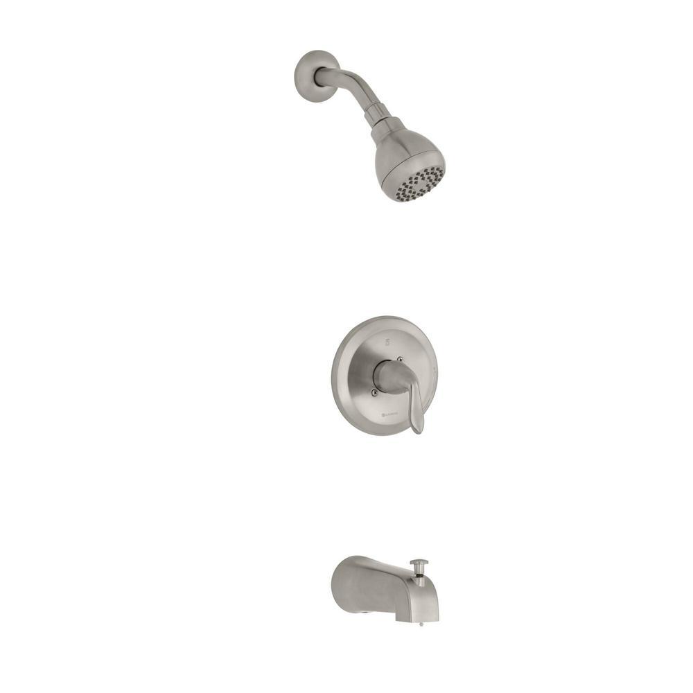 Constructor Single-Handle 1-Spray Tub and Shower Faucet in Bronze (Valve Included) - Super Arbor