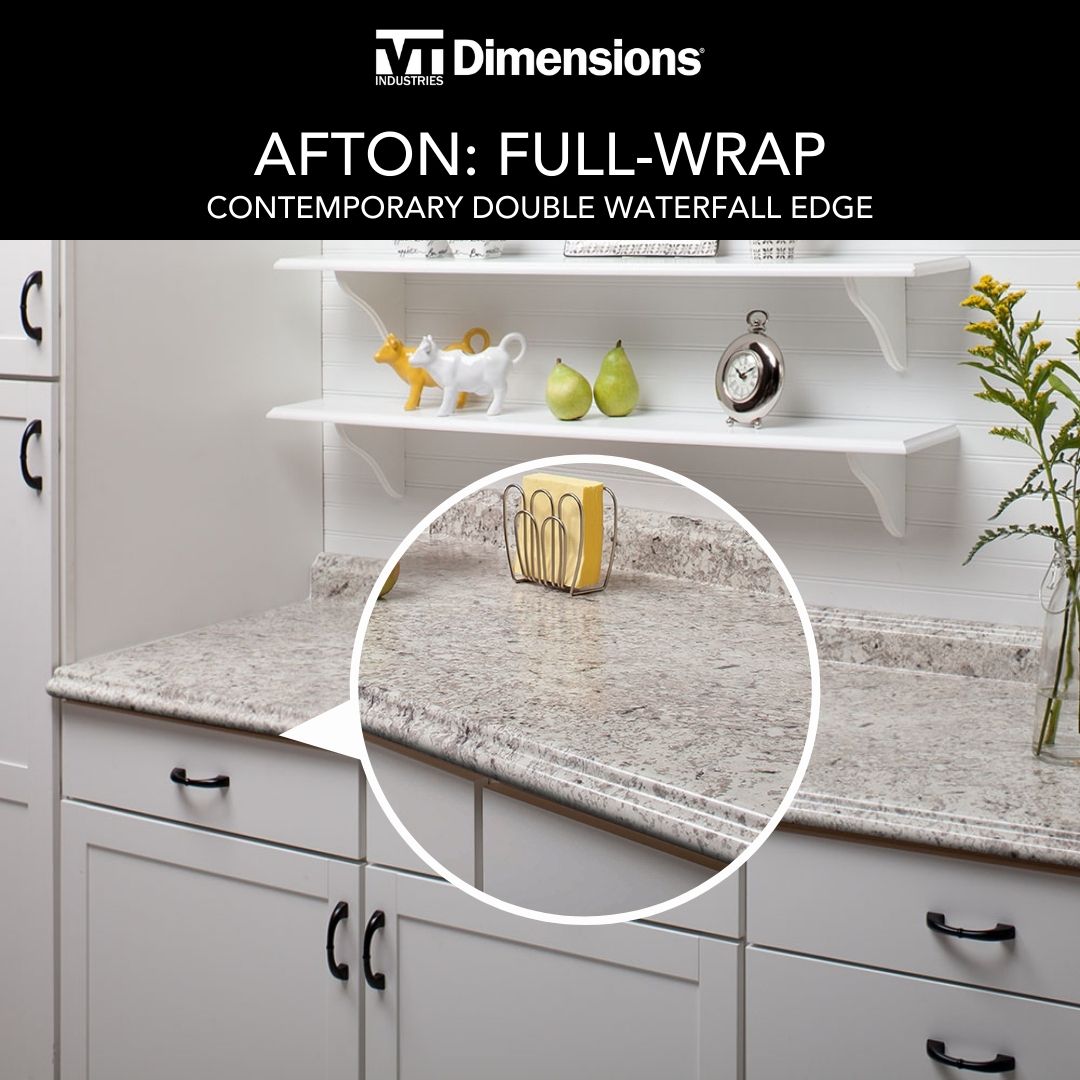 VT Dimensions Formica 6-ft Ouro Romano Etchings Straight Laminate Kitchen Countertop with Integrated Backsplash