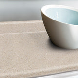 VT Dimensions Wilsonart 6-ft 4588-60 Kalahari Topaz Matte Straight Laminate Kitchen Countertop with Integrated Backsplash