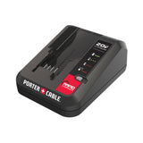 PORTER-CABLE 20V MAX Lithium-Ion Battery Charger, 2A Rapid, Model PCC692L