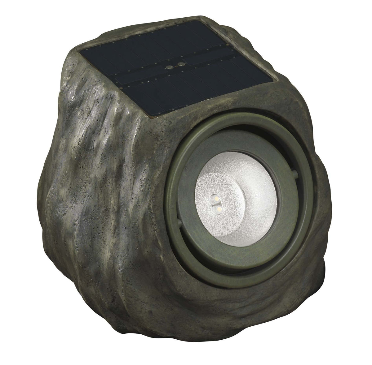 Portfolio 30-Lumen Grey Solar LED Landscape Flood Light
