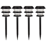Portfolio 4-Pack 8x Brighter (9.6-Lumen) Black Solar Integrated LED Path Light Kit, 3500K Warm White
