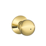 Orbit Satin Chrome Privacy Bed/Bath Door Knob - Super Arbor