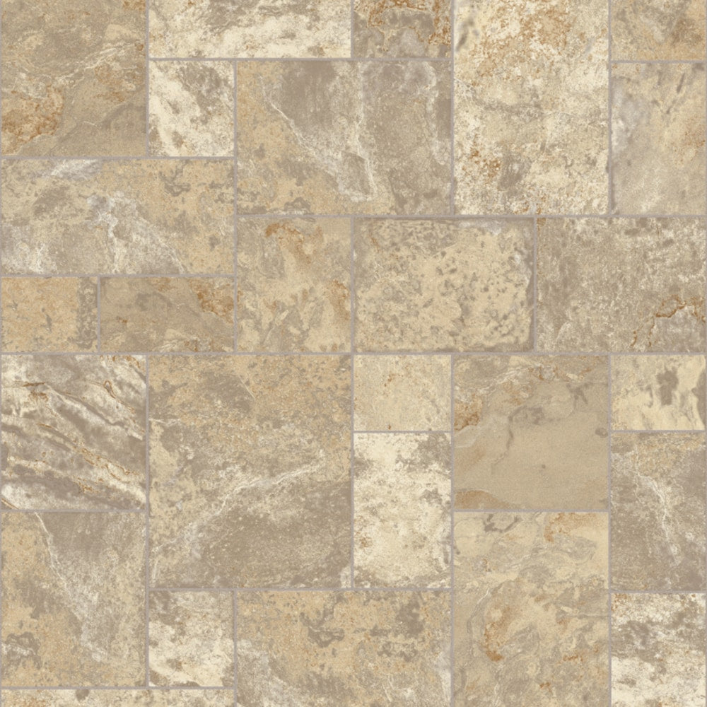 Congoleum ArmorCore Pro Terrace Paver 12-ft W Cut-to-Length Lighthouse Landing Stone Look Low-Gloss Sheet Vinyl Flooring