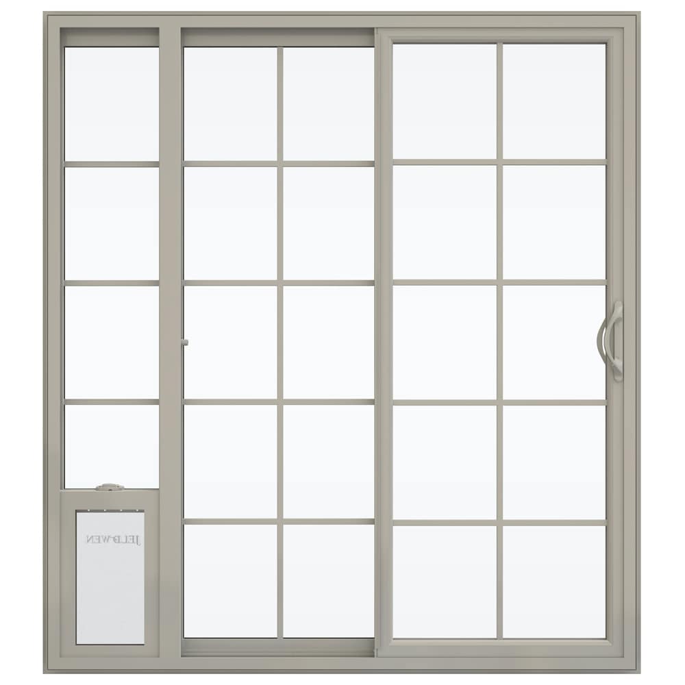 JELD-WEN 72-in x 80-in Vinyl Sliding, Left-hand sliding – product-only view
