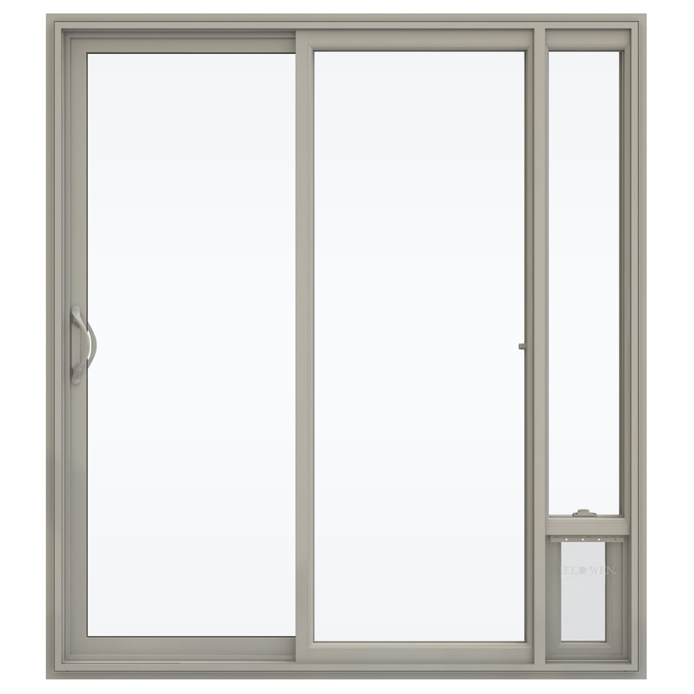 JELD-WEN 72-in x 80-in Vinyl Sliding, Left-hand sliding – primary product view