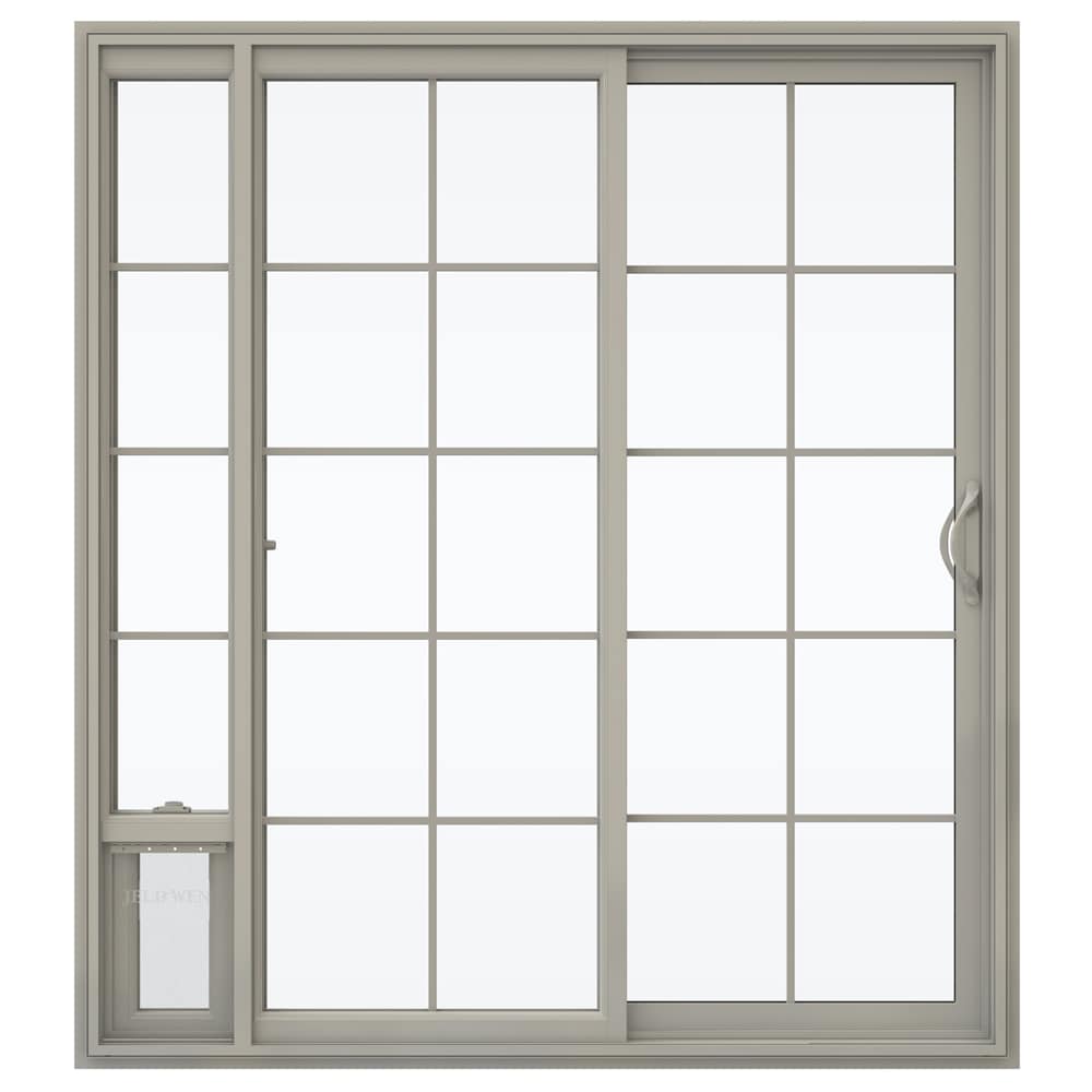 JELD-WEN 72-in x 80-in Vinyl Sliding, Right-hand sliding – primary product view
