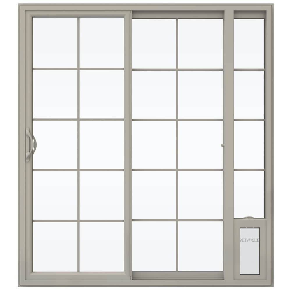 JELD-WEN 72-in x 80-in Vinyl Sliding, Right-hand sliding – product-only view