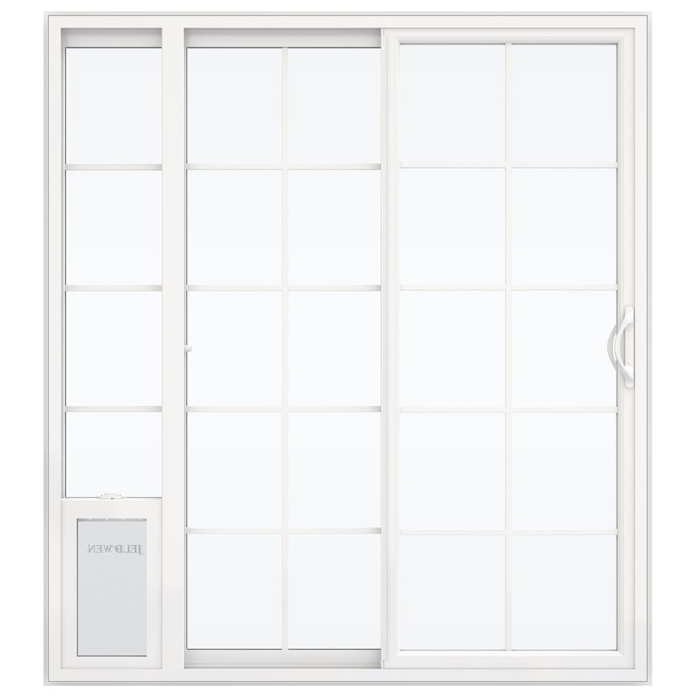 JELD-WEN 72-in x 80-in Vinyl Sliding, Left-hand sliding – product-only view