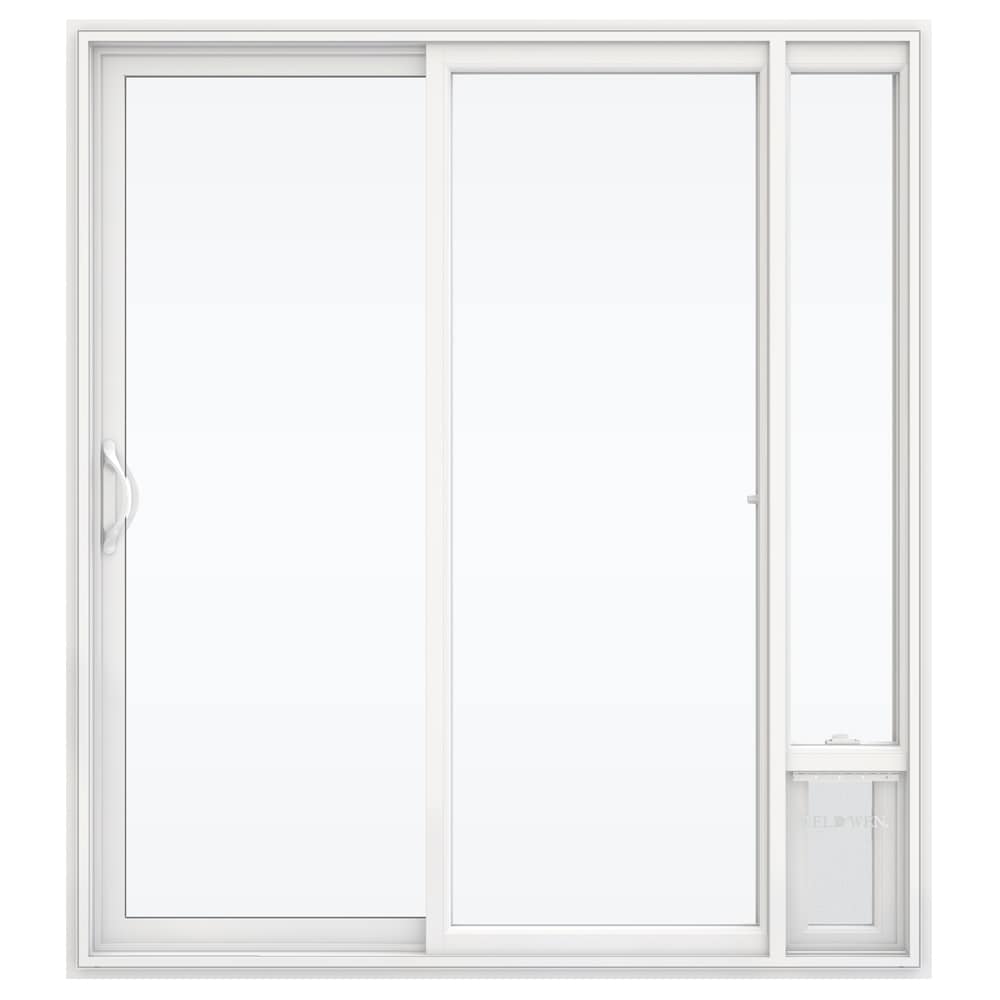 JELD-WEN 72-in x 80-in Vinyl Sliding, Left-hand sliding – primary product view