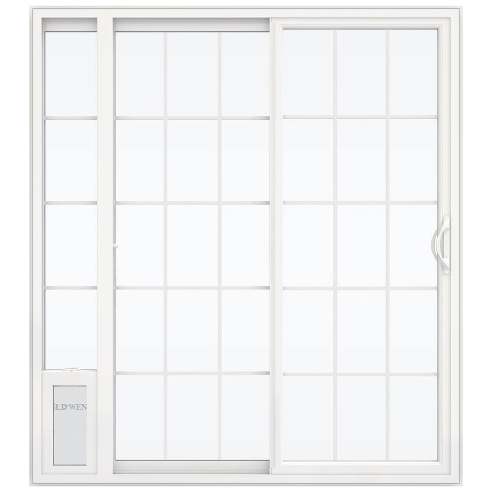 JELD-WEN 72-in x 80-in Vinyl Sliding, Left-hand sliding – product-only view