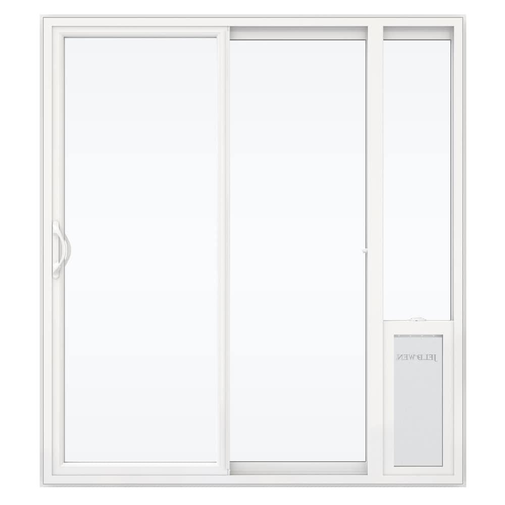 JELD-WEN 72-in x 80-in Vinyl Sliding, Right-hand sliding – product-only view